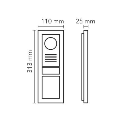 Audio 003002 Bus Plus Basic 2x16 LCD Ekranlı Zil Paneli